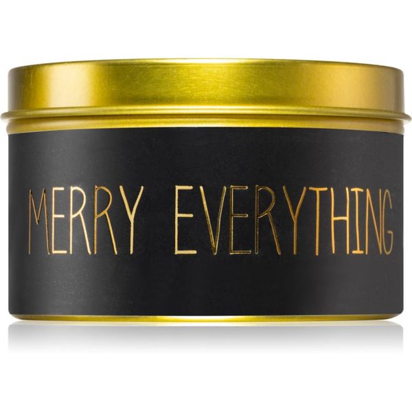 My Flame My Flame Warm Cashmere Merry Everything & Happy Always dišeča sveča v pločevinki 8x4,5 cm