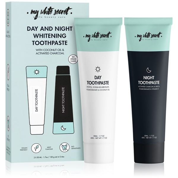 My White Secret My White Secret Toothpaste Classic Mint set zobne nege(za sijoče bele zobe)