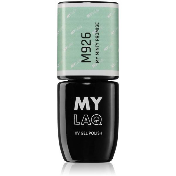 MYLAQ MYLAQ UV Gel Polish My Promise gel lak za nohte odtenek My Minty Promise 5 ml