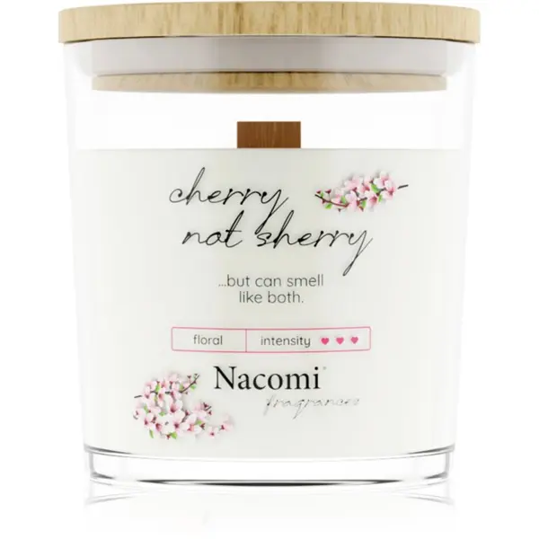 Nacomi Nacomi Soy Candle Home Fragrances dišeča sveča z lesenim stenjem 140 g