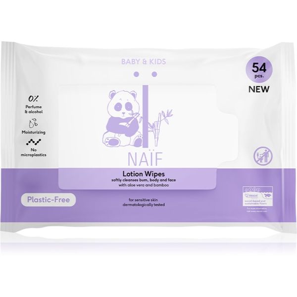 Naif Naif Baby & Kids Lotion Wipes vlažni robčki za otroke od rojstva 54 kos