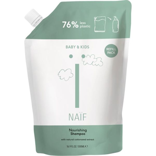 Naif Naif Baby & Kids Nourishing Shampoo hranilni šampon za otroke od rojstva nadomestno polnilo 500 ml