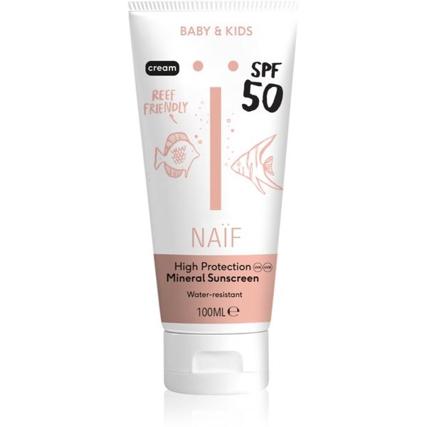 Naif Naif Baby & Kids Sun Cream SPF 50 zaščitna krema za sončenje za dojenčke in otroke SPF 50 100 ml