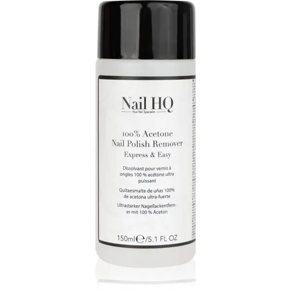 Nail HQ Nail HQ 100% Acetone odstranjevalec laka za nohte 150 ml