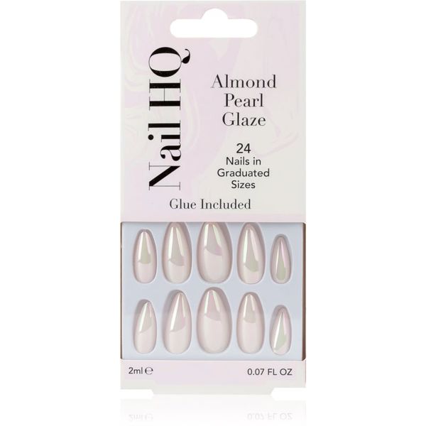 Nail HQ Nail HQ Almond umetni nohti Pearl Glaze 24 kos