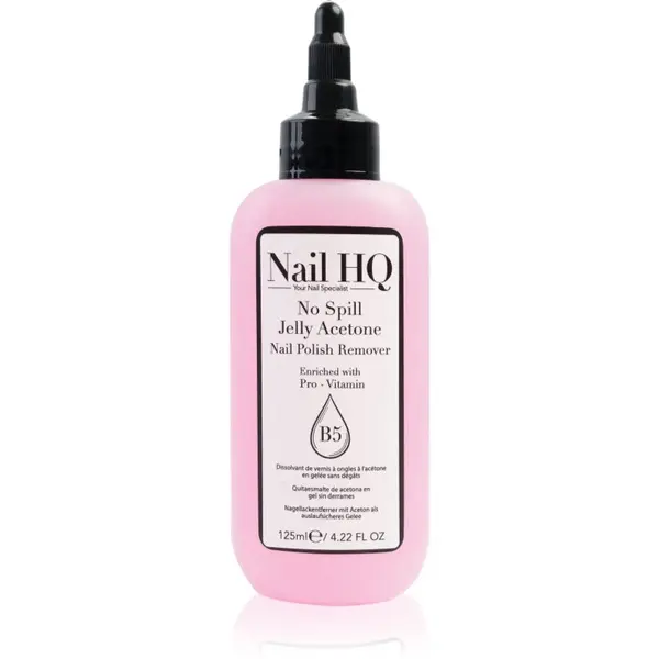 Nail HQ Nail HQ No Spill Jelly Acetone odstranjevalec laka za nohte z vitaminom E 125 ml