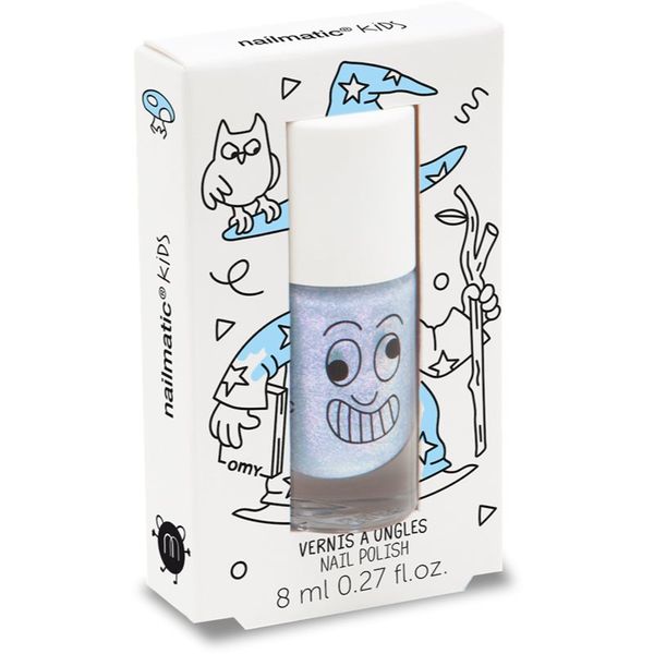 Nailmatic Nailmatic Kids lak za nohte za otroke odtenek Merlin - pearly blue 8 ml