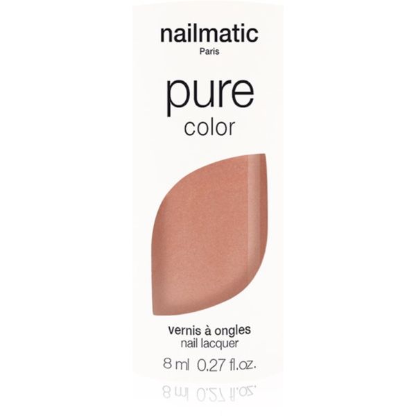 Nailmatic Nailmatic Pure Color lak za nohte BRITANY- Beige Nacré / Pearl beige 8 ml