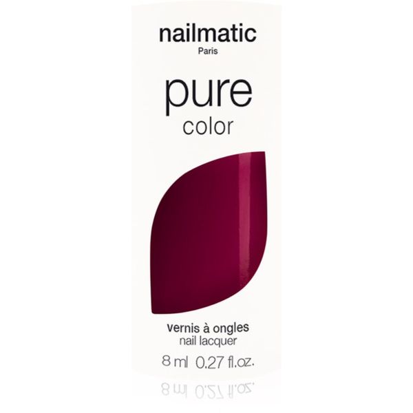 Nailmatic Nailmatic Pure Color lak za nohte FAYE-Bordeaux Red 8 ml