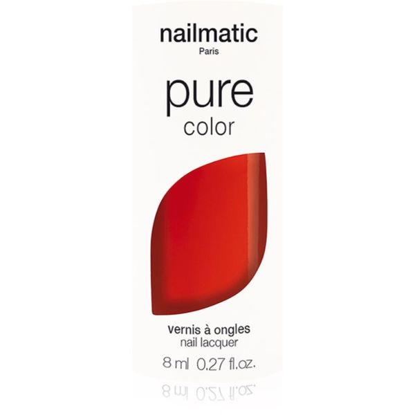 Nailmatic Nailmatic Pure Color lak za nohte GEORGIA-Rouge Coquelicot /Poppy Red 8 ml