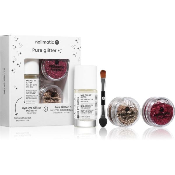 Nailmatic Nailmatic Pure Glitter set z bleščicami 3 kos