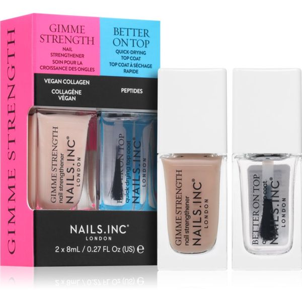Nails Inc. Nails Inc. Gimme Strength & Better On Top set lakov za nohte