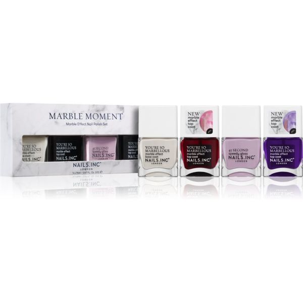 Nails Inc. Nails Inc. Marble Moment set lakov za nohte