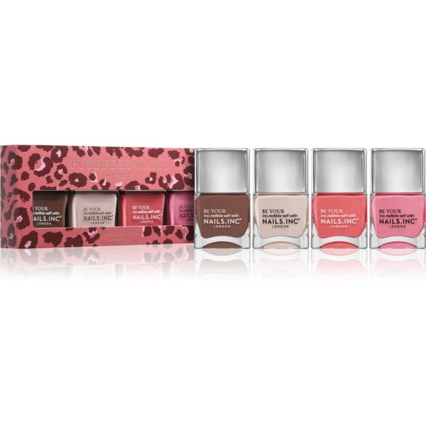 Nails Inc. Nails Inc. Purrfect Nails set lakov za nohte