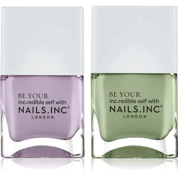 Nails Inc. Nails Inc. Summer Matcha Mood Duo set lakov za nohte
