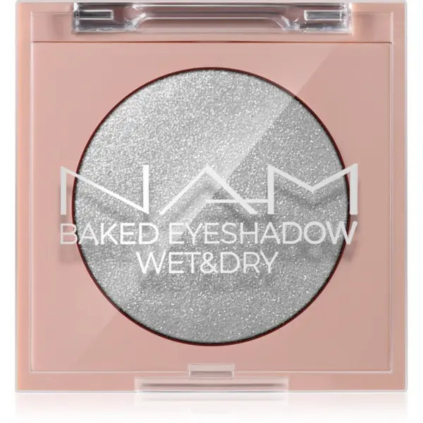 NAM NAM Baked Eyeshadow bleščeča senčila za oči 02 Silver Lining 4 g