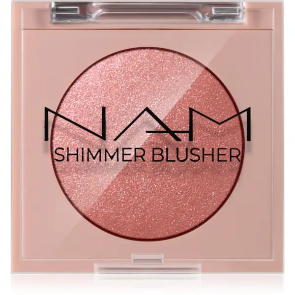 NAM NAM Shimmer Blusher dolgoobstojno rdečilo odtenek 2 Peach Ice Tea 4 g