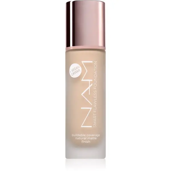 NAM NAM Smart Flawless dolgoobstojni matirajoči tekoči puder odtenek 5 True Natural 30 ml