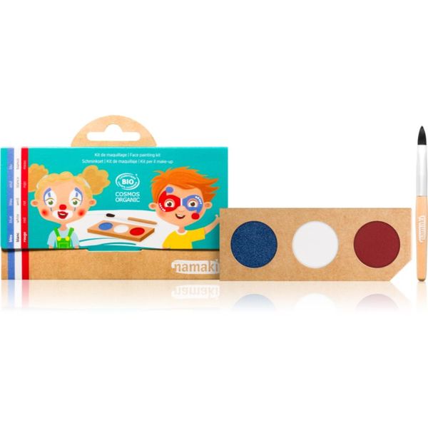 Namaki Namaki Color Face Painting Kit Clown & Harlequin set za otroke 1 kos