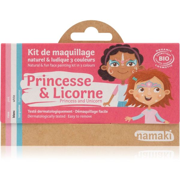 Namaki Namaki Color Face Painting Kit Princess & Unicorn set (za otroke)