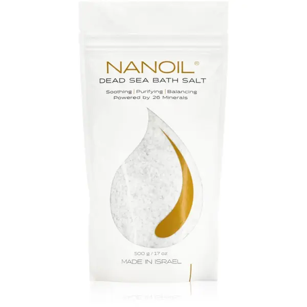 Nanoil Nanoil Dead sea Bath salt sol za kopel z minerali Mrtvega morja 500 g