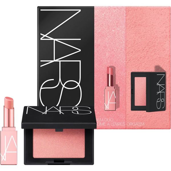 Nars NARS MINI BLUSH & LIP BALM SET Limited Edition darilni set Orgasm(za ustnice in lica) odtenek