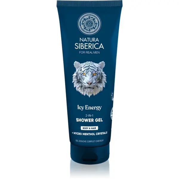 Natura Siberica Natura Siberica Arctic Wild Icy Energy gel za prhanje in šampon 2v1 za moške 200 ml