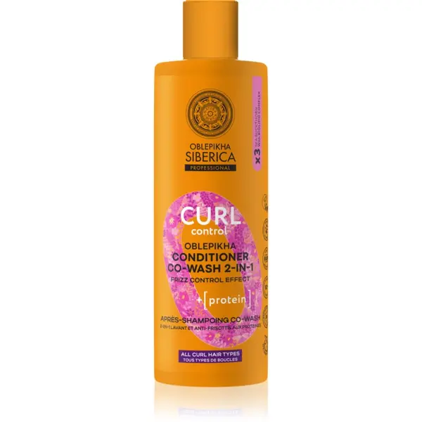 Natura Siberica Natura Siberica Oblepikha Siberica Curl Control balzam za glajenje krepastih las za kodraste lase 400 ml
