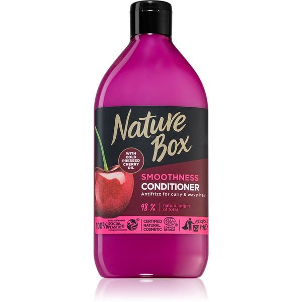 Nature Box Nature Box Cherry balzam za glajenje las za neobvladljive lase 385 ml