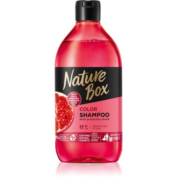 Nature Box Nature Box Pomegranate vlažilni in revitalizacijski šampon za zaščito barve 385 ml