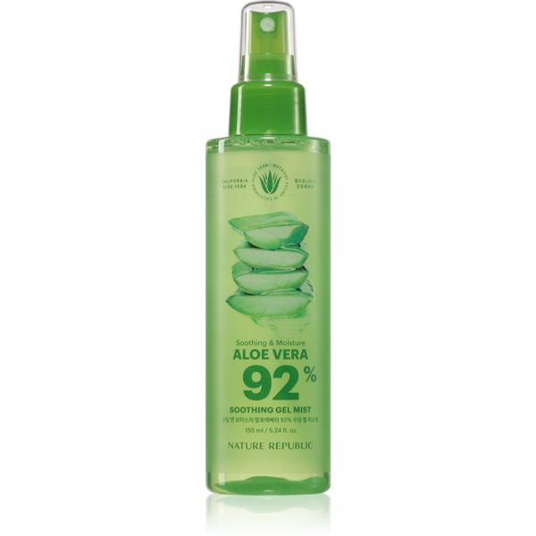 NATURE REPUBLIC NATURE REPUBLIC Soothing & Moisture Aloe Vera 92% Soothing Gel Mist hladilna in osvežilna meglica s pomirjajočim učinkom 155 ml