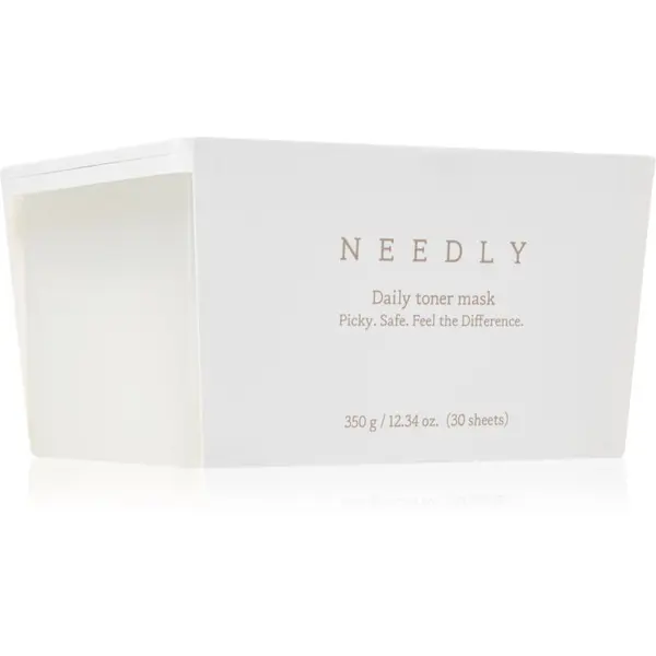 NEEDLY NEEDLY Daily Toner Mask vlažilna tekstilna maska s pomirjajočim učinkom veliko pakiranje 30 kos