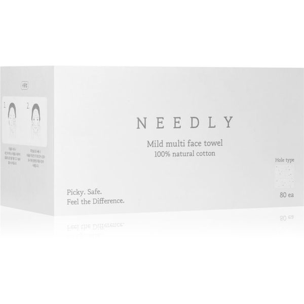 NEEDLY NEEDLY Mild Cleansing Multi Face Towel brisača za enkratno uporabo 80 kos