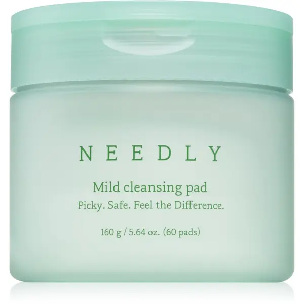 NEEDLY NEEDLY Mild Cleansing Pad blazinice za odstranjevanje ličil za popolno čiščenje obraza 60 kos