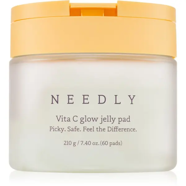 NEEDLY NEEDLY Vita C Glow Jelly Pad čistilne blazinice za osvetlitev kože z vitaminom C 60 kos