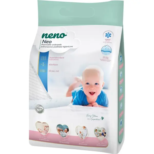 NENO NENO Neo previjalne podloge za enkratno uporabo 10 kos