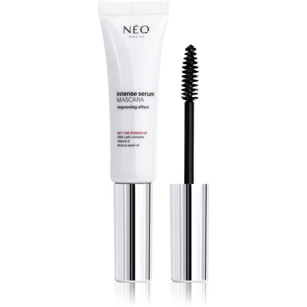 NEO MAKE UP NEO MAKE UP Intense Serum Mascara krepilna maskara za spodbujanje rasti trepalnic odtenek Black 9 ml