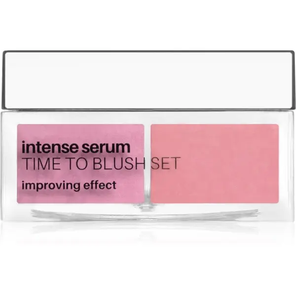 NEO MAKE UP NEO MAKE UP Intense Serum Time To Blush Set rdečilo v prahu odtenek 01 Pink 6 g