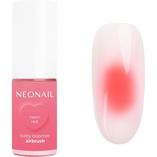 NeoNail NEONAIL Baby Boomer Airbrush barvni puder za nohte odtenek Neon Red 5 g