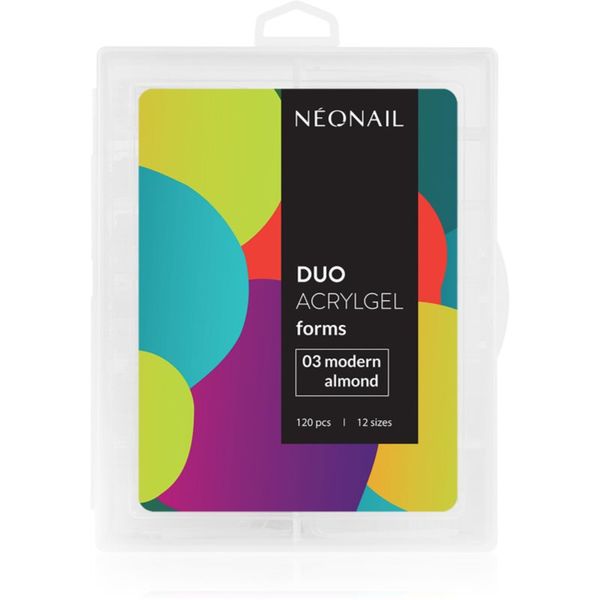 NeoNail NEONAIL Duo Acrylgel Forms predloge za nohte vrsta 03 Modern Almond 120 kos