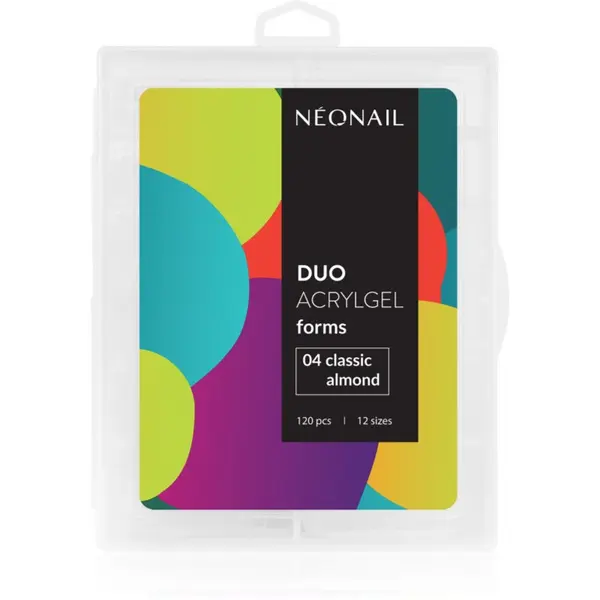 NeoNail NEONAIL Duo Acrylgel Forms predloge za nohte vrsta 04 Classic Almond 120 kos