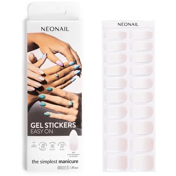NeoNail NEONAIL Easy On Gel Stickers nalepke za nohte ob uporabi UV-/LED-lučke odtenek M12 20 kos