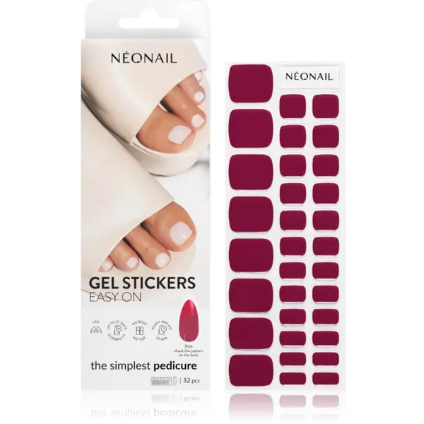 NeoNail NEONAIL Easy On Gel Stickers nalepke za nohte ob uporabi UV-/LED-lučke odtenek P06 32 kos