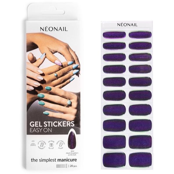 NeoNail NEONAIL Easy On Gel Stickers nalepke za nohte odtenek M02 20 kos