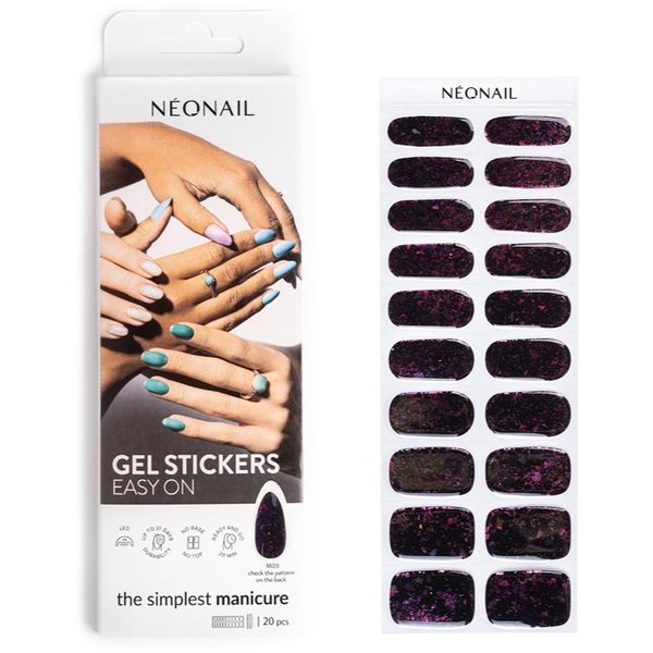 NeoNail NEONAIL Easy On Gel Stickers nalepke za nohte odtenek M03 20 kos