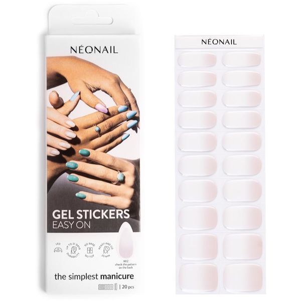 NeoNail NEONAIL Easy On Gel Stickers nalepke za nohte odtenek M12 20 kos