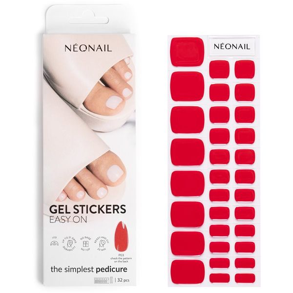 NeoNail NEONAIL Easy On Gel Stickers nalepke za nohte za noge odtenek P03 32 kos