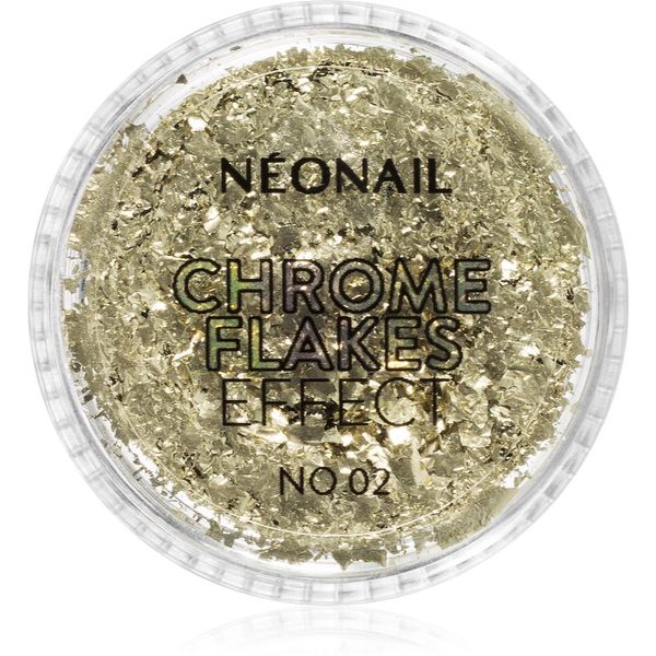 NeoNail NEONAIL Effect Chrome Flakes bleščeči prah za nohte odtenek No. 2 0,5 g