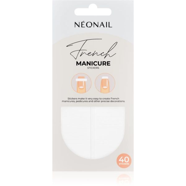 NeoNail NEONAIL French Manicure Stickers nalepke za nohte vrsta 02 40 kos