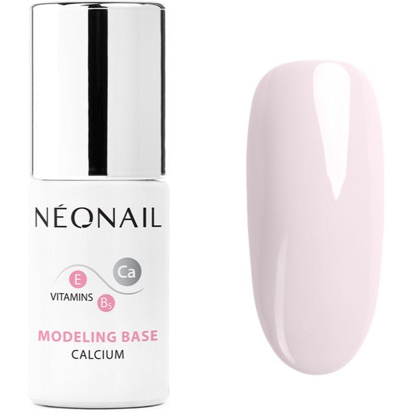 NeoNail NEONAIL Modeling Base Calcium podlak za gel nohte s kalcijem odtenek Basic Pink 7,2 ml